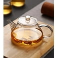 thumbnail image 4 of Mini Glass Teapot, Clear, 8oz/250ml, Transparent, Borosilicate Glass, Suitable for One Person, Dishwasher Safe, 4 of 8