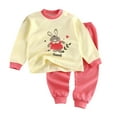 thumbnail image 4 of 2 Piece Pajama Set For Boys & Girls, Soft Viscose From Bamboo Toddler Pajamas For Kids, Family Matching Pjs,cartoon 6-12 Months 12-24 Months 2t 3t 4t 5t 6t 7t 8t 9t Children Watermelon Red 4-5 Years, 4 of 4