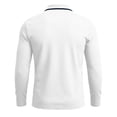thumbnail image 5 of hoksml Men's Long Sleeve Collared T-Shirt, Contrast Trim Zipper Placket Chest Pocket Relaxed Fit Stretch Soft Top for Business Golf Daily Outdoor Casual Wear, 5 of 6