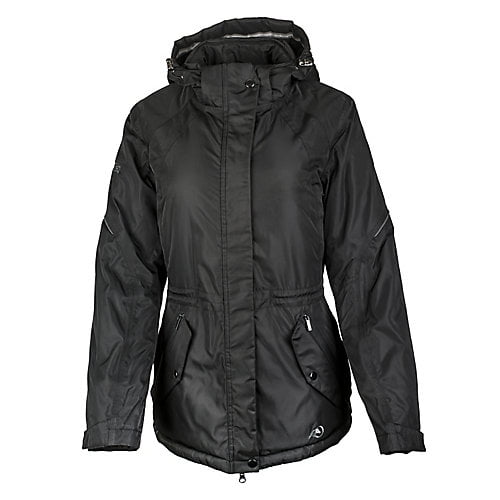 ladies black waterproof parka