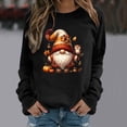 thumbnail image 1 of Chandails d'Hiver Grande Taille Automne pour Femmes Imprimé Mode Halloween Décontracté Confortable Sweat à Capuche Amusant Noir TG, 1 of 6