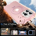 thumbnail image 3 of Ancove for iPhone 15 Pro Max Case with Invisible Magnetic Stand, Compatible with Mag-Safe Military-Grade Protection with Built-in Screen Protector, Shockproof Phone Case for Women Men,Pink, 3 of 6
