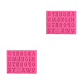 thumbnail image 4 of Yuarrent Suministros de moldes para fondant A-Z Letras en inglés Molde en relieve Molde de fundición de dulces para celebración Fabricación de Capital/Rosa 2piezas Yuarrent CBP269300, 4 of 6