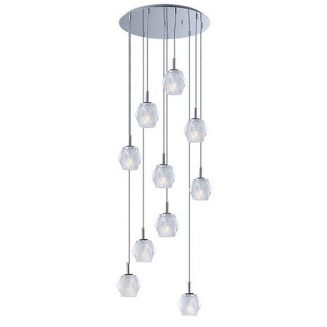 Tangent LED 20 in. Polished Chrome Pendant Ceiling Light