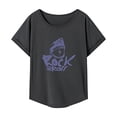 thumbnail image 1 of Camiseta para mujer de verano cómoda y moderna camisa con cuello redondo para viajes de vacaciones XL, 1 of 7