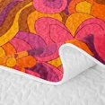 thumbnail image 5 of Erosebridal Swirl Flower Twin Quilt Set,Warm Psychedelic Petal Twin Coverlet Set For Adults,2-Piece, 5 of 7