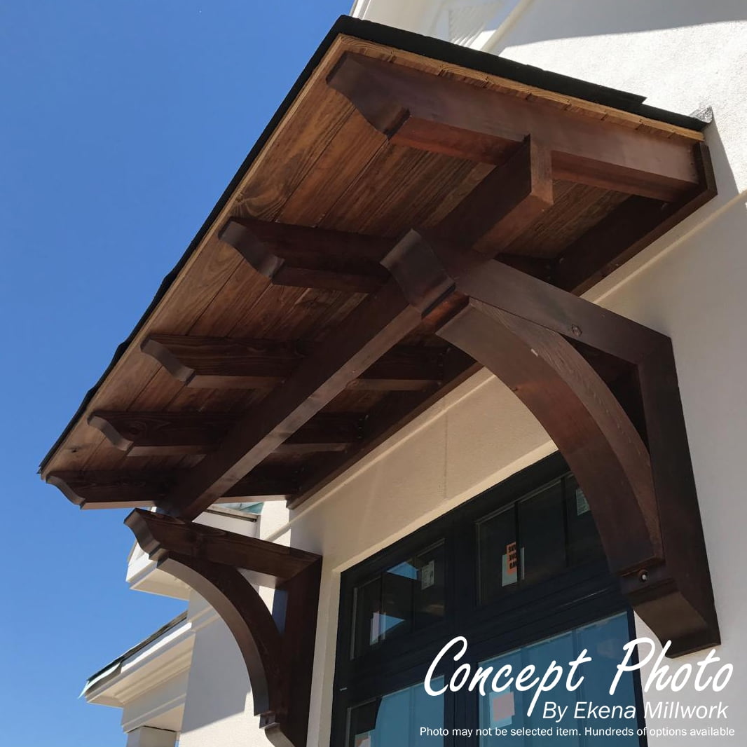 Ekena Millwork 4"W x 18"D x 18"H Imperial Craftsman Rough Sawn Bracket, Douglas Fir