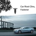 thumbnail image 2 of 50 Pieces Plastic Rivet Clips - Plastic Rivet Clips Car Body Trim Trim Retainer Car Bumper Rivet Fastener for Car(Black), 2 of 4