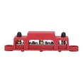 thumbnail image 3 of Bloc de Distribution d'Alimentation de Batterie Bus Bar 150A 10 avec Couvercle 1 Goujon 4 Po Vis M8 pour Bateau RV Blocs de Distribution Électrique Rouges, 3 of 8