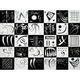 thumbnail image 4 of Wassily Kandinsky 24x19 Black Modern Wood Framed Wall Art Titled - Trente, 4 of 6