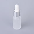 thumbnail image 1 of 10ml Frosted Glass Bottle with Long Thin Dropper Silver 8x2.5cm Capacity: 10ml, 1 of 2