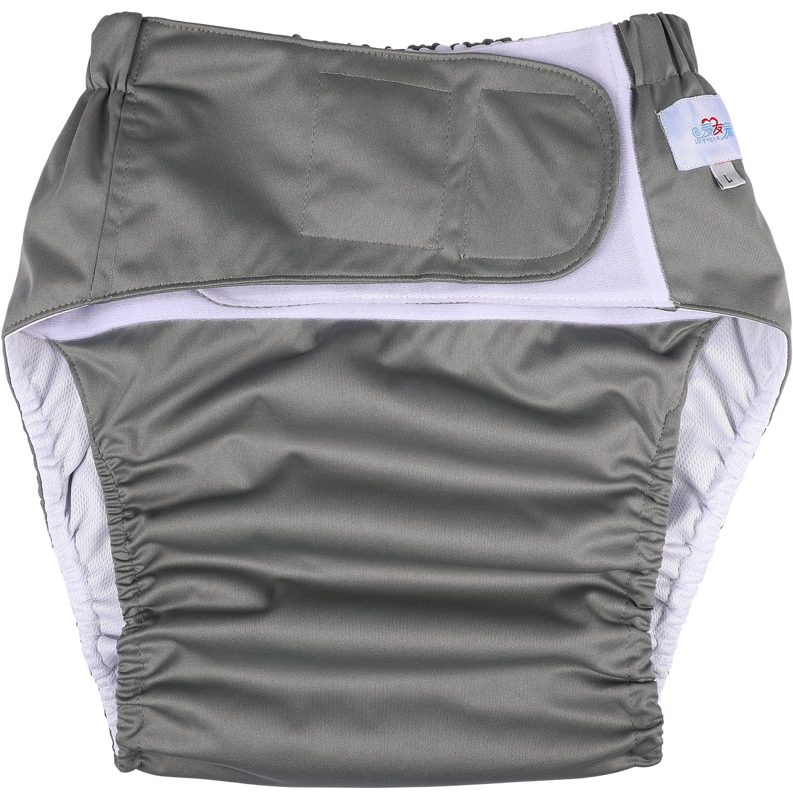 Adult Cloth Diaper Reusable Washable Elderly Incontinence Care Protection Nappies Underwear for Men Women Size L