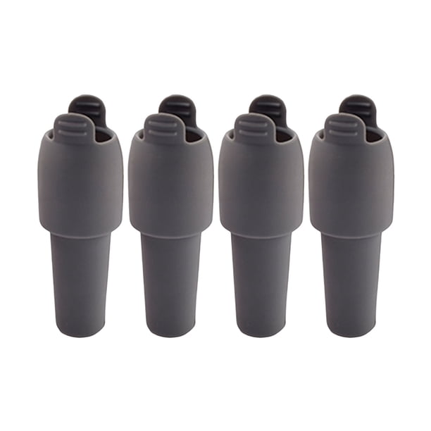 4 tapones de silicona para vino con asa, a prueba de fugas, de grado alimenticio, universales, para botellas de cerveza, champán y copas, suministros de cocina.