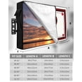 thumbnail image 7 of Outdoor TV Cover 40 to 43 Inch Weatherproof, Valentines Day Waterproof TV Screen Protector for Outside Decor with Zipper and Pocket 40"L x 25"H , Red and Black Buffalo Check Plaid Love Hearts, 7 of 7