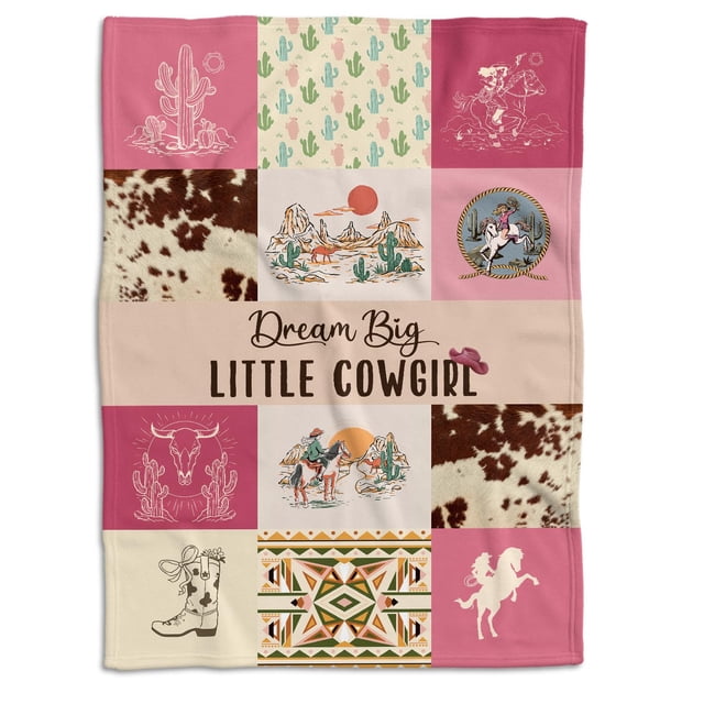 Manta para bebé Locobird Soft Western Nursery de 30 x 40 pulgadas