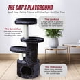 thumbnail image 2 of TRIXIE Oviedo Plush 3-Level 41" Cat Tree with Sisal Scratching Posts, Condo & Tunnel, Gray, 2 of 5