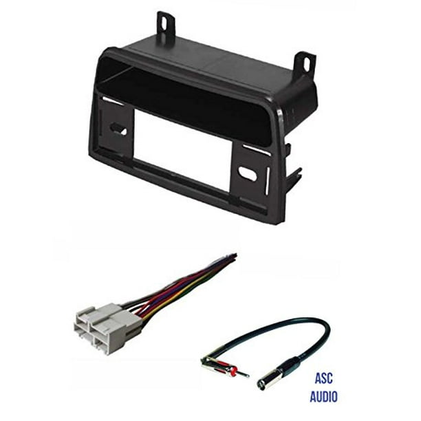 ASC Car Stereo Install Dash Kit, Wire Harness, and Antenna Adapter for installing a Single Din | Saturn Sl1 Wiring Harness To | | Walmart