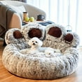 thumbnail image 3 of AUQ Dog Beds & Furniture,Footprints Travel Dog Bed,Cat Sofa,Coffee,51.18in, 3 of 4