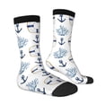 thumbnail image 2 of Goofa Sea Vacations Printed Men's Crew Socks, Soft Durable Breathable Moisture-Wicking with Odor Control Cotton socks, 2 of 9