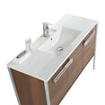 thumbnail image 4 of Fine Fixtures Oakville 48 in. W x 18 in. D x 33 in. H Bathroom Vanity in Walnut Ebony with White Ceramic Sink - Chrome hardware, 4 of 7