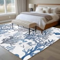 thumbnail image 4 of 6'x9' Area Rugs, Blue Coastal Indoor Outdoor Area Rug for Living Room Bedroom, Summer Nautical Ocean Beach Coral Fish Washable Bathroom Rugs Kitchen Floor Carpet Mats Home Decor Aesthetic, 4 of 8