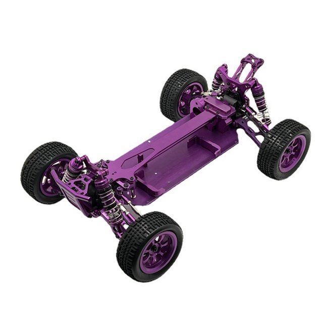 Vogacara 1/12 coche de Control remoto marco modificado amortiguadores montaje Kit accesorios reemplazo para WLtoys 124017 124019 Kits de construcción modelo Púrpura