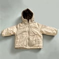 thumbnail image 5 of StSilkitty Hooded Jacket for Boys Girls Zip up Long Sleeve Fleece Jacket Coat Fall Winter Thick Thermal Outerwear with Pockets, 5 of 6