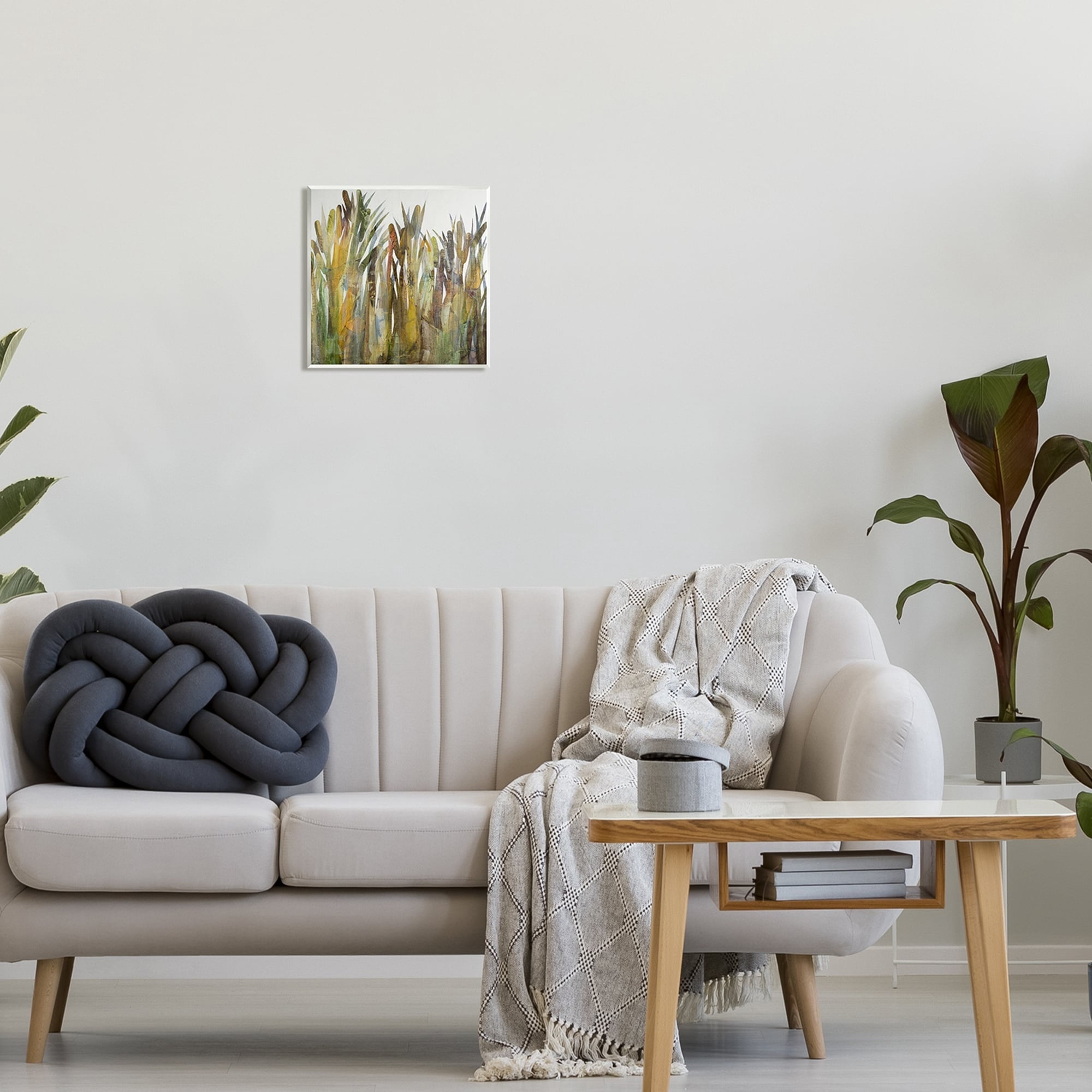 Stupell Industries Rustic Pampas Grass Cattails Wild Rural Plants Graphic Art Unframed Art Print Wall Art, Design by Steling
