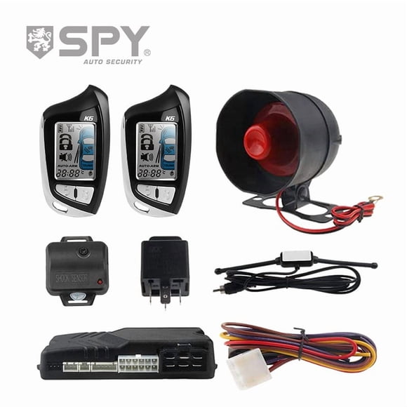 12V Car Anti-Theft System with Remote Start, Bidirectional Remote Control