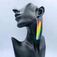 thumbnail image 4 of Mall of Style - Pride Earrings for Women - Rainbow Jewelry - LGBTQ (Pride - Oblong), 4 of 7