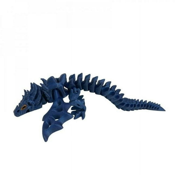 MDR Trading Inc. SC-105.75.744 3D Printed Sparkly Blue Zombie Dragon Figurine