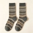 thumbnail image 6 of FAIOROI Socks for Women Vintage Fair Isle Crew Sock Warm Thick Winter Soft Cozy Printed, 6 of 6