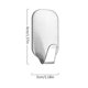 thumbnail image 2 of Ganchos adhesivos gancho de pared toallero de acero inoxidable para cocina baño 8 piezas, 2 of 5