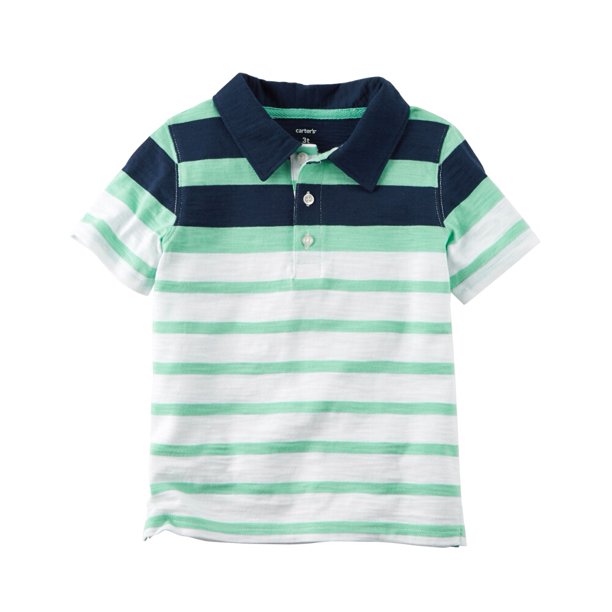 Carter's Carters Baby Clothing Outfit Boys Striped Slub Jersey Polo