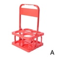 thumbnail image 5 of Foldable Plastic Beverage Carrier,4 Holes Reusable Drink Holder with Handle,Drink Carrier for Delivery,Portable Glass Drink Beer Can Holder for Party bbq Bar Home Ktv Cafe Picnic, 5 of 9