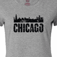 thumbnail image 4 of Inktastic Chicago Skyline Grunge Women's T-Shirt, 4 of 5
