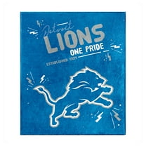 Logo Brands Detroit Lions 60" x 70" Plush Throw Blanket