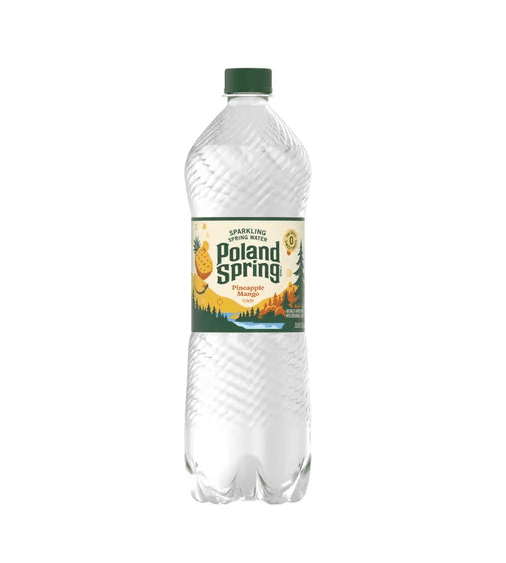 Poland Spring® Pineapple Mango Sparkling Water, 16.9 oz (500 mL) Bottles, 24-Pack Case