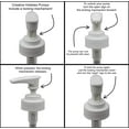 thumbnail image 4 of White Dispenser Pumps for Soap and Lotion, 28/400, 1CC (Pack of 5), 4 of 4