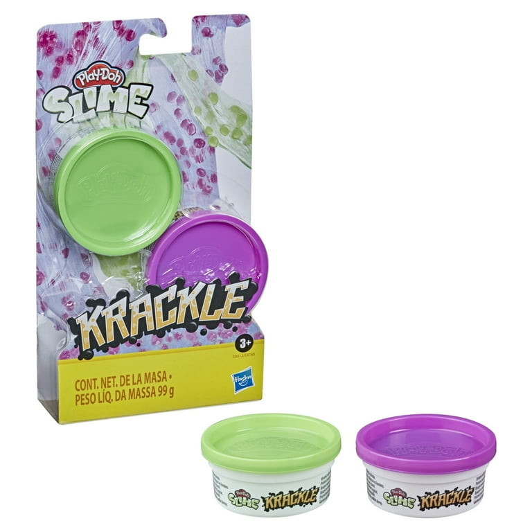 Play-Doh Krackle Slime Purple and Green 2-Pack of Slime