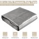thumbnail image 2 of Yescom 20x24ft Heavy Duty Reinforced Poly Tarp Waterproof Tarpaulin 10-mil Ground Sheet Camping Tent Cover with Eyelet, 2 of 9
