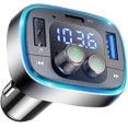 thumbnail image 1 of Bluetooth Adapter For Car, Wireless Fm Radio Transmitter, Handsfree Calling & Audio Receiver, Mp3 Music Player, Qc3.0 & Type-pd Usb Car Charger,7 Col, 1 of 4