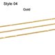thumbnail image 1 of 5 m/lote 1,3-2,5mm oro rodio cobre a granel fino collar cadena para DIY fabricación de joyas suministros cadenas accesorios Tan Jianjun unisex, 1 of 2