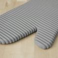 thumbnail image 3 of KitchenAid Ribbed Soft Silicone Oven Mitt 2-Pack Set, Grey, 7.5"x13", 3 of 5