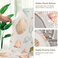 thumbnail image 5 of Yayeee 4 Pack Dining Chair Covers Stretch Parson Chairs Slipcovers Seat Protector, Gray Seashell, 5 of 6