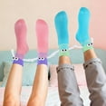 thumbnail image 5 of Funny Magnetic Holding Hands Socks for Women Men Teens Couples Best Friends - Cute Crazy Novelty Silly 3D Cartoon Socks -Valentines Anniversary Birthday Fun Gag Gifts Idea Christmas Stocking Stuffer, 5 of 9