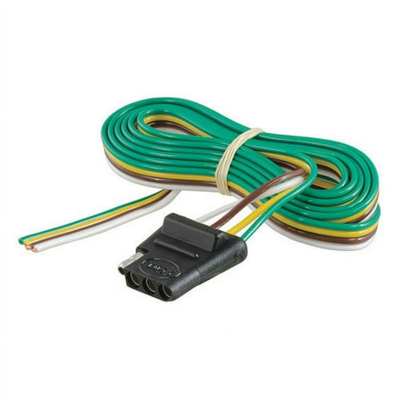 CURT 58041 Vehicle-Side 4-Pin Flat Trailer Wiring Harness with 60-Inch Wires