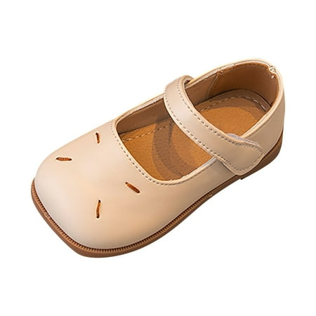 

Tengma Toddler Girl Sandals Girls Closed Toe Leaky Toe Solid Color Mary Jane Soft Bottom Princess Sandals Beach Prom Wedding Shoes Sandals for Girls （White Size: 31）