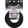GE 25ft RG6 Quad Shield Coaxial Cable, 33531