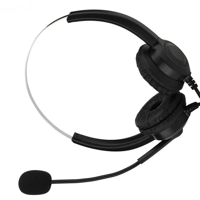 Casque USB Antibruit avec Microphone, Port Confortable, Fonction de Sourdine pour Effacer